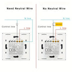 WiFi Smart Light Switch 1-4 Gang - Universal Smart Home Control
