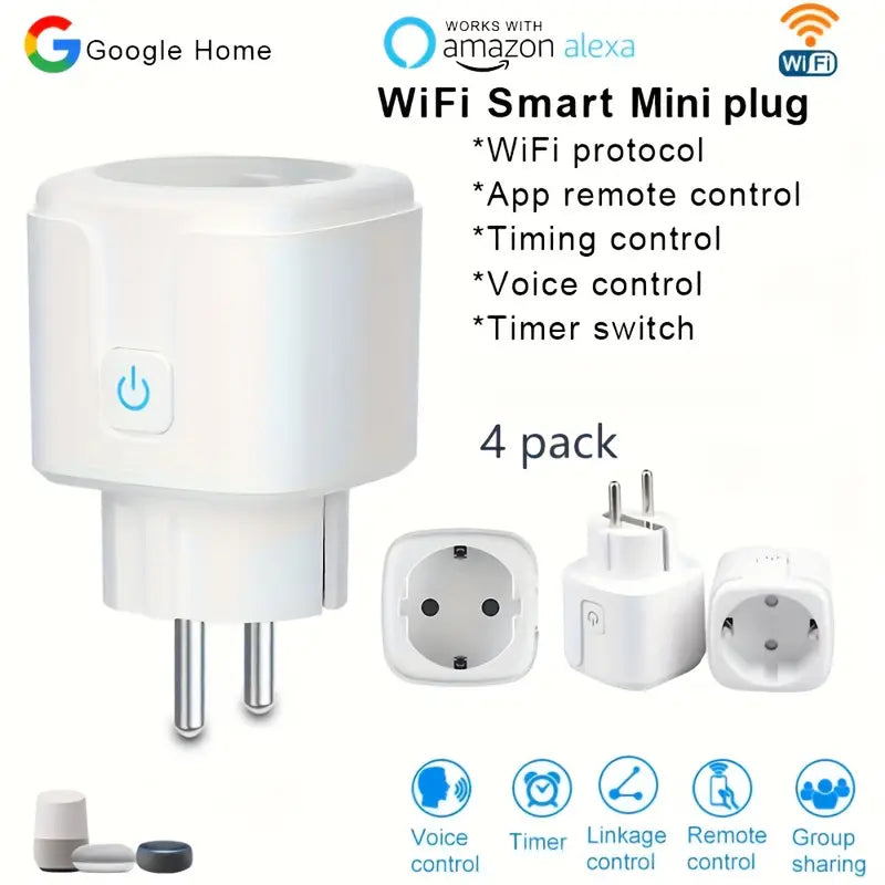 Smart WiFi Plugs 4-Pack EU 16A