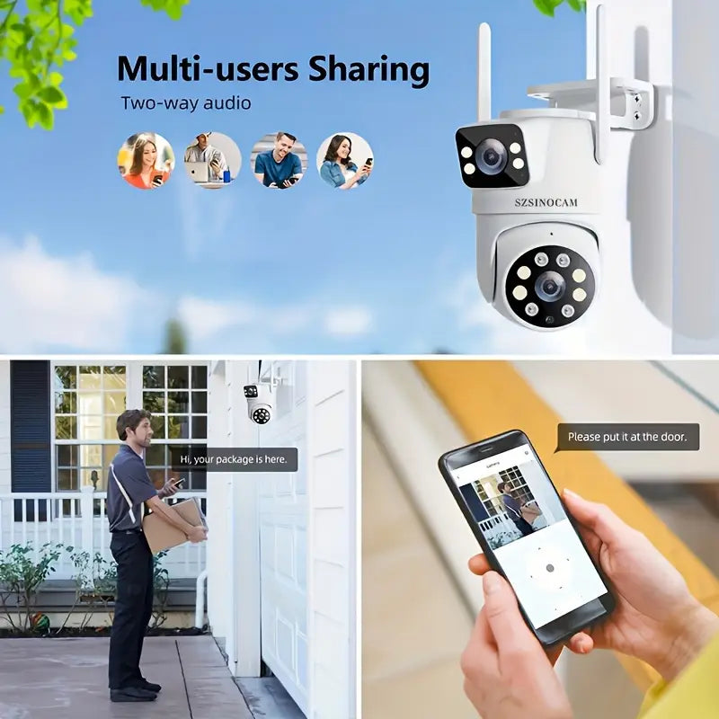 Wireless Security Camera 720P HD - Pan Tilt Night Vision WiFi Camera with Motion Detection