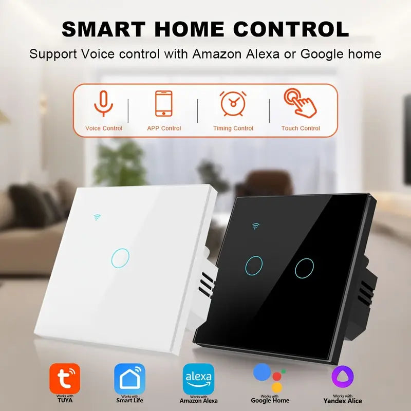 WiFi Smart Light Switch 1-4 Gang - Universal Smart Home Control