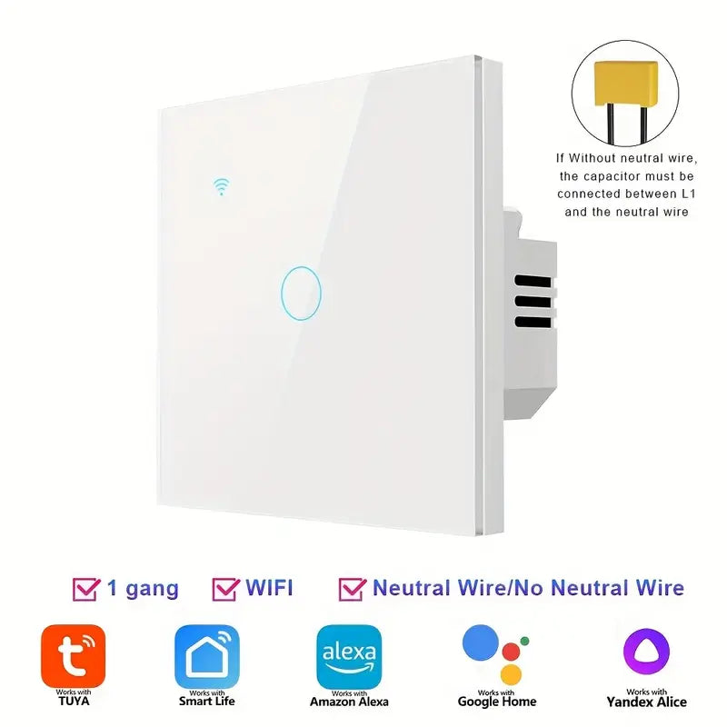 WiFi Smart Light Switch 1-4 Gang - Universal Smart Home Control