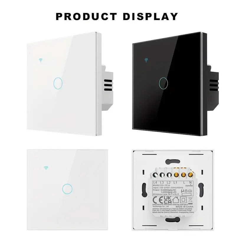 WiFi Smart Light Switch 1-4 Gang - Universal Smart Home Control