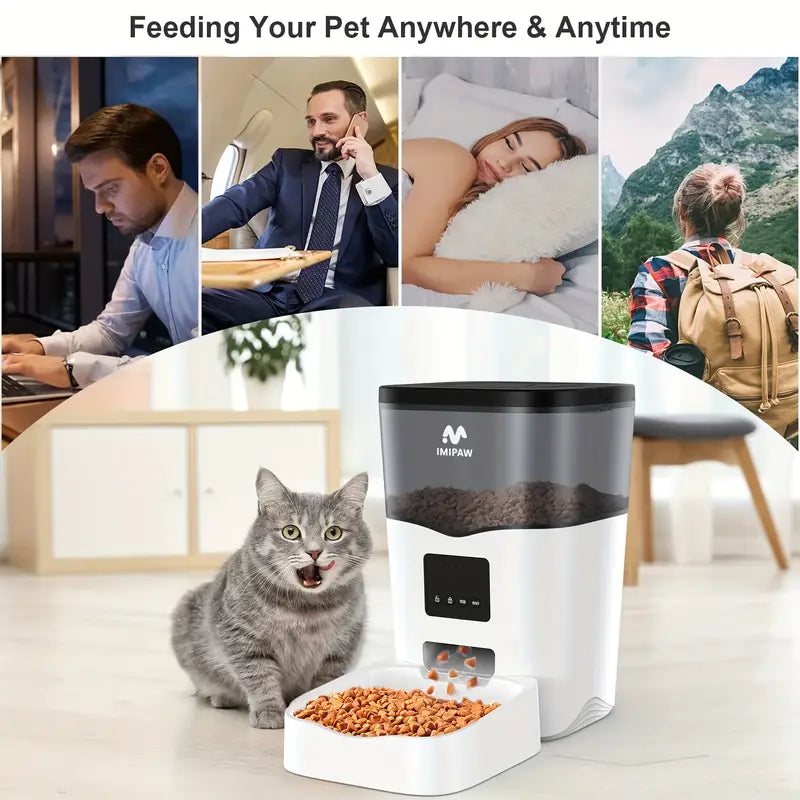 Smart WiFi Pet Feeder 3L automatic pet food dispenser