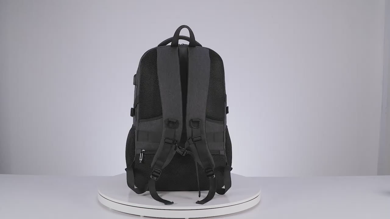 Travel Backpack USB Charging Port - Lightweight Laptop Bag